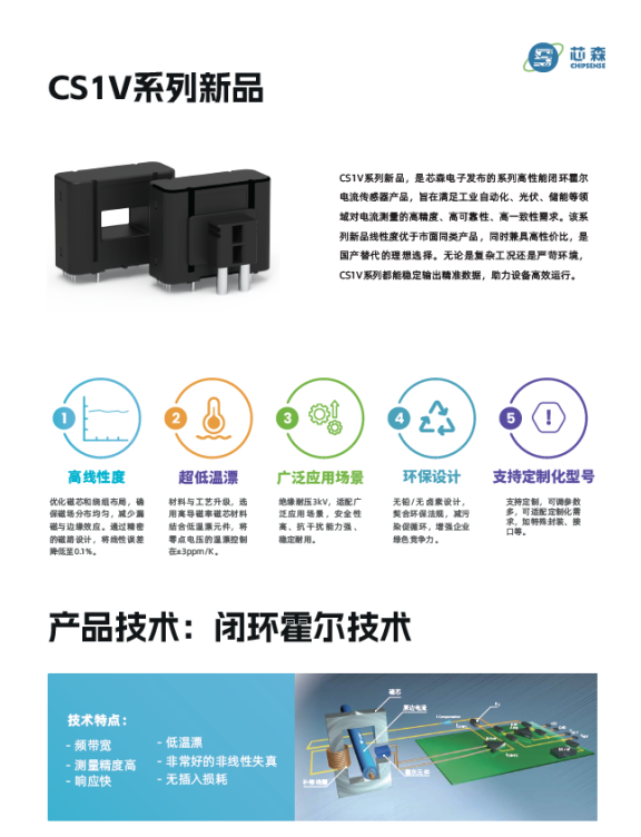 储能安全新标杆：芯森电子CS1V系列电流传感器如何预防电池热失控？